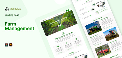 Farm Management Landing Page farm farmer landing page