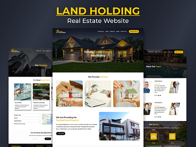 Land Holding | Real Estate Website branding land holding landing page real estate real estate landing page real estate webdesign real estate website squarespace squarespace design ui ux web layout website design website inspiration