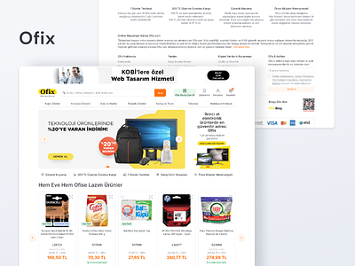 Ofix Online Ofis Marketi design e commerce ux uı website