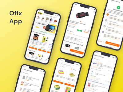 Ofix App app branding design e commerce ux uı