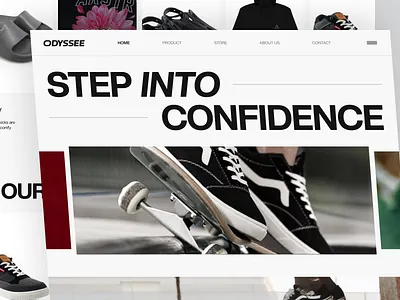 ODYSSEE - Fashion Marketplace Website clean design fashion fashion website homepage interface landing page landing page design market marketplace marketplace design online shop shopping ui ui design uiux web web design website website design
