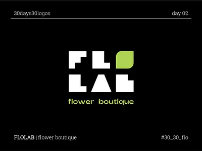 FLOLAB boutique branding challenge flowers identity lab laboratory minimalism shop