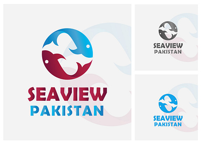 Sea View Logo 3d adobe advertising animation branding design graphic design illustration illustrator logo logos logotype photoshop seaview typography ui