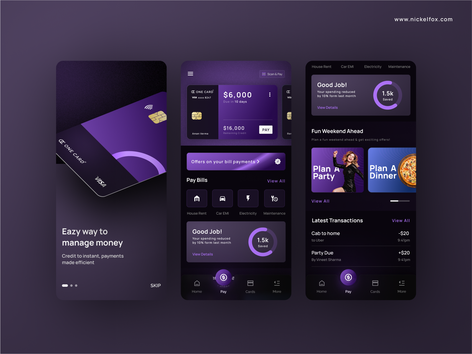 credit-card-app-by-aman-verma-for-nickelfox-ui-ux-design-on-dribbble