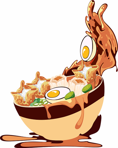 BATAGOR animation art branding design food graphic design illustration illustrator kuliner popart vector