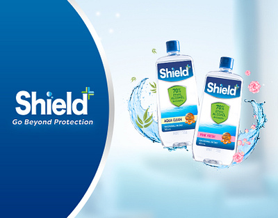 Shield+ - Social Media advertising design digital marketing graphic design hygiene key visual ooh print social media