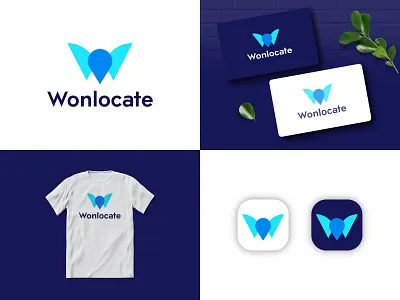Wonlocate - W+Location Logo ( Unused ) abcdefghijklmnopqrstuvwxyz app brand identity brand mark branding design ecommerce flat color illustration letter w location location logo logo logo design logo mark modern logo pin logo design w logo w with location logo