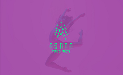 Logo for Asana, a yoga & fitness studio branding design graphic design logo