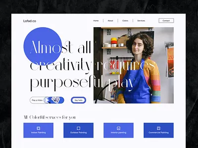 Color Web Interface color colorart colorful colors design designer header interface modern painting trend trendy ui uiux ux wall wall color web web interface website