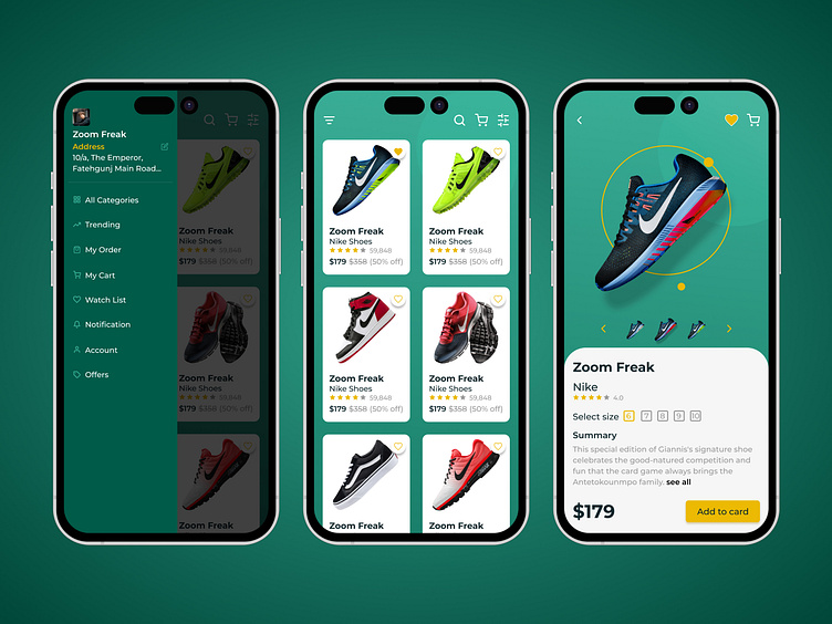 The Shoe App by vikas chouhan on Dribbble