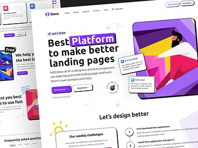 AI web landing page ai ai application ai design ai landing page ai web animate application branding chat gpt chatgpt illustration landing page mobile neubrutalism product design trend ui ui ux web design web ui