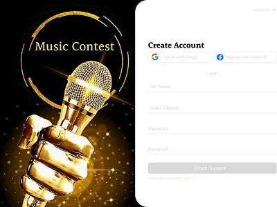 Sign Up Page 001 branding dailyui design graphic design illustration logo ui ux vector