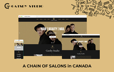 Gatsby Studio Website animation bootstrap branding canada css design elementor gatsby hair hair beauty html illustration javascript salon typography web web development website wordpress wp bakery