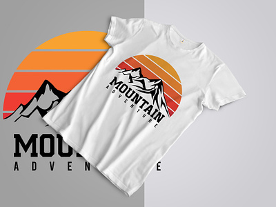 Adventure T-shirt Design adventure apparel clothing fashion illustration mountain tshirt print t-shirt t-shirt design tee template travel tshirt typography vector