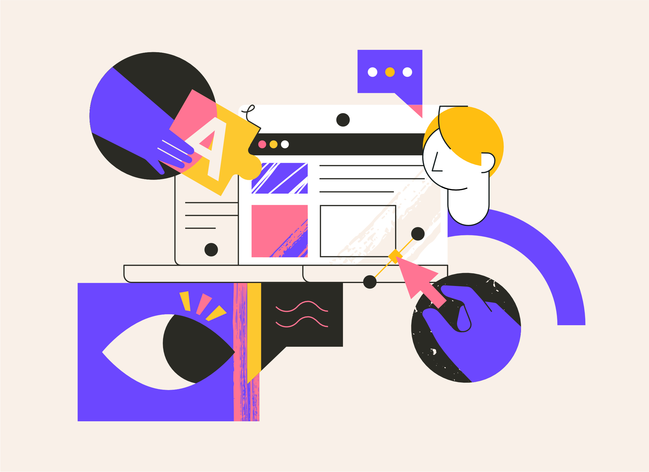 Design Studio Illustrations abstract aff affinity designer brushes design studio graphic design illustration vector illustration