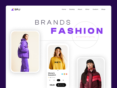 Fashion App design design fashion graphic design mockup website