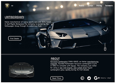 Lamborghini Website ui 3d animation branding design graphic graphic design illustration logo photoshop ui
