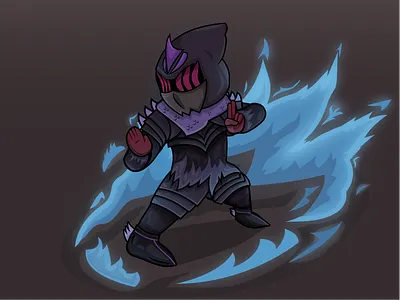 Pyromancer character dragon fantasy fire illustration vector