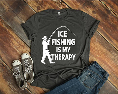 Ice Fishing T-shirt design fishing graphic design ice ice fishing quotes t shirt tee tishirt design tshirt tshirt design typography