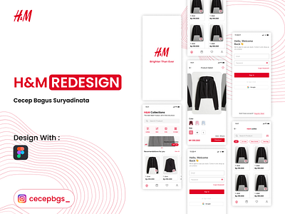 H&M Mobile Apps Redesign fiigma hm redesign ui