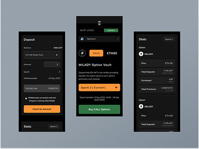 CryptoCurrency Blockchain Mobile UX/UI app bitcoin blockchain buy crypto clean crypto crypto mobile crypto wallet dark ui design ethereum exchange exchange app mobile design sell crypto stats trade trading trading app web 3.0