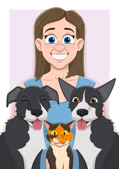 Remembrance commission for a pet. animation character childrens cute design illustration kids lit