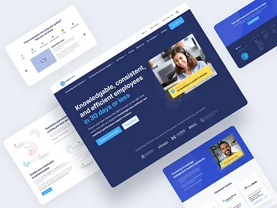 ScreenSteps Website graphic design illustration landing page ui ux website