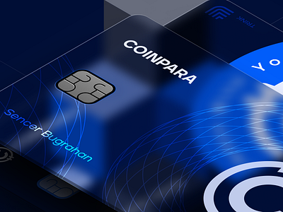 Coinpara: Branding bit blue branding c card cryptocurrency design glass graphic design illustration logo money vector