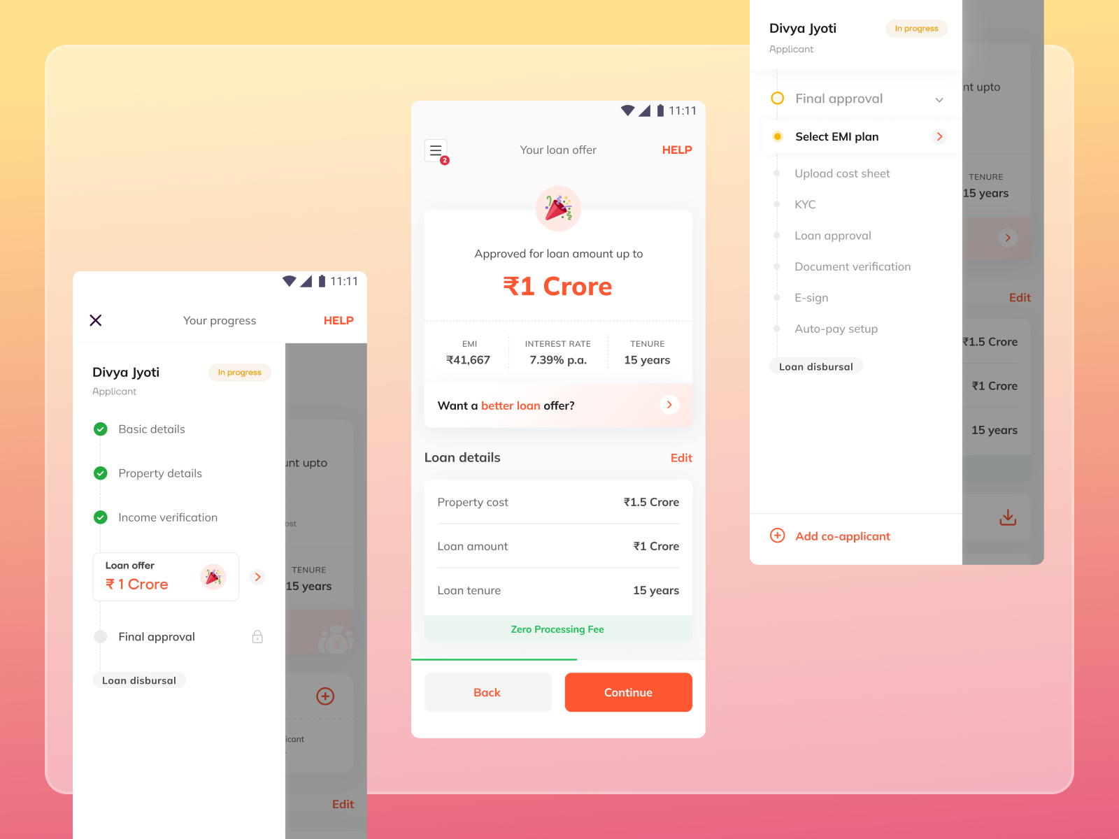 Status tracker for digital home loan journey by Divya Jyoti Singh on ...