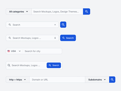 Search input component library components design kit design system dropdown enterprise figma flowbite form forms icons input inputs search input ui kit