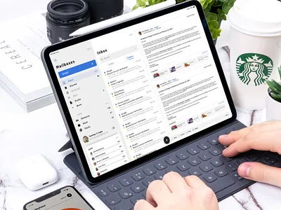 Mailbox Concept Application app design graphic design icon minimal typography ui ux web website
