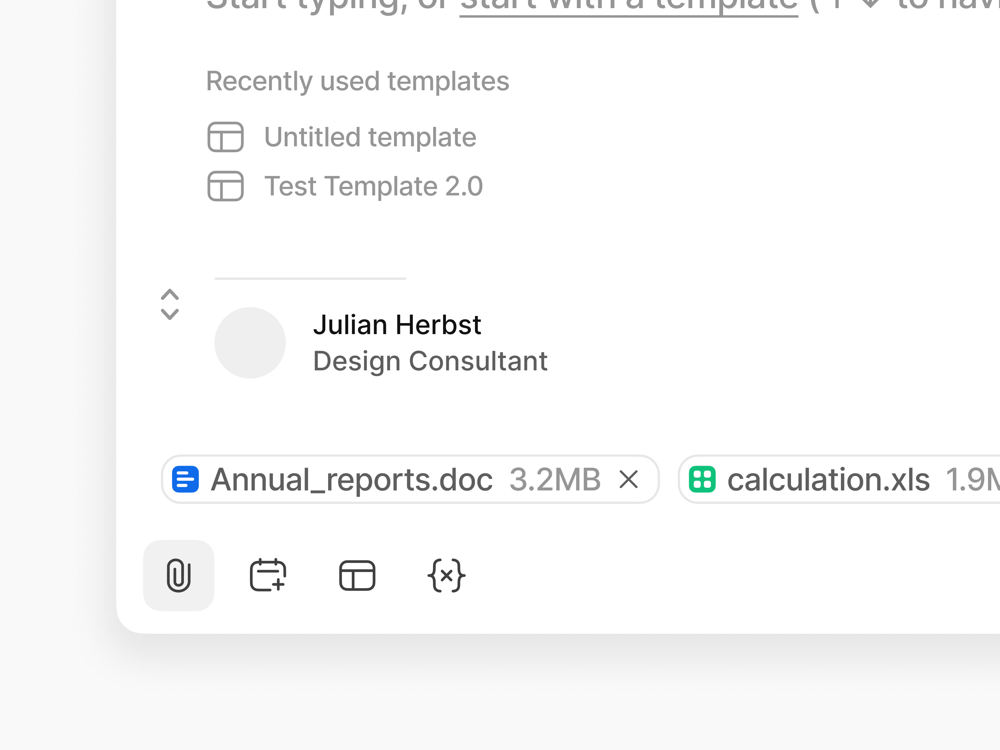 Attio – Email Attachments attachments attio brand clean colors crm email icons illustrations interface design mass sending modern sending signatures ui ux
