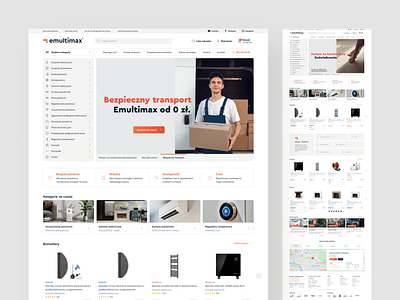 🔥 Emultimax — homepage design desktop emultimax landing page shop store ui ux web website