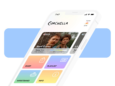 Coachella App Redesign Concept app coachella design festival mobile product design ui