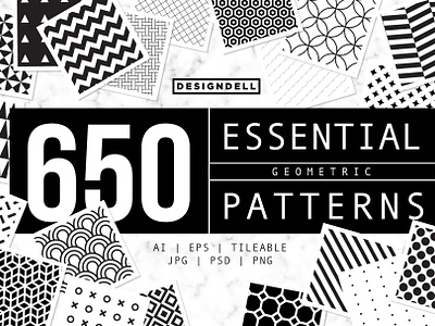 650 ESSENTIAL Vector Patterns
