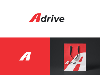 Adrive a logo adrive brand branding car logo drive drive logo logo logo design negative space logo road symbol a