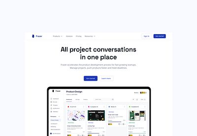 Saas landing page (Project management) app design saas ui ux ui design uidesign ux website