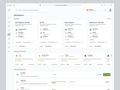 SaaS Web App ⚙️ Marketplace app marketplace application apps shop bundle apps clean complex data heavy marketplace plugin saas saas web app ui ux