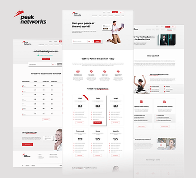 Web domain seller website design ui ui design