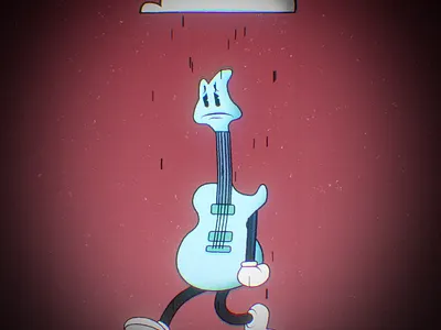 Bass guitar walk cycle 2danimation after effects animation animation 2d bass bass guitar cel animation character design guitar illustration illustrator loop motion graphics motiongraphics walk cycle