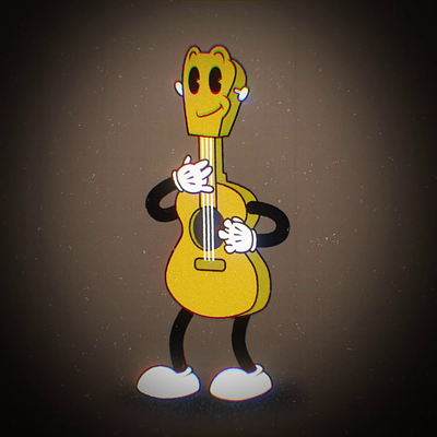Guitar guy 30s animation animation animation 2d character animation character design design guitar illustration loop motion graphics motiongraphics vector