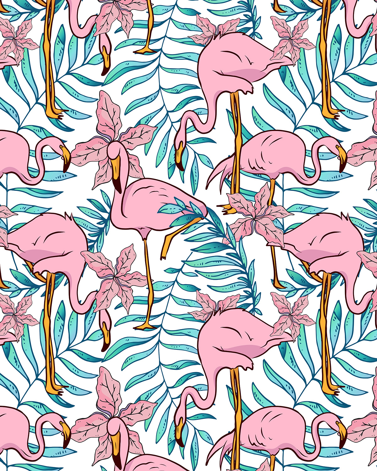 Boho Flamingo by Uma Gokhale on Dribbble