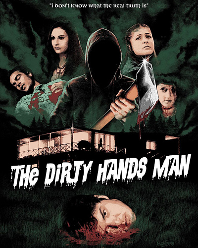 The Dirty Hands Man artwork collage illustration cover album dark art deathmetal design hardcore punk horror illustration movie poster