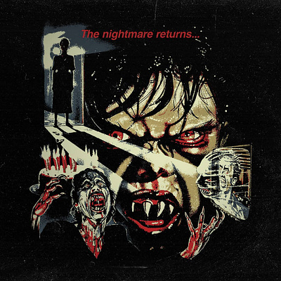 Demons artwork collage illustration cover album dark art deathmetal design hardcore punk horror illustration movie poster