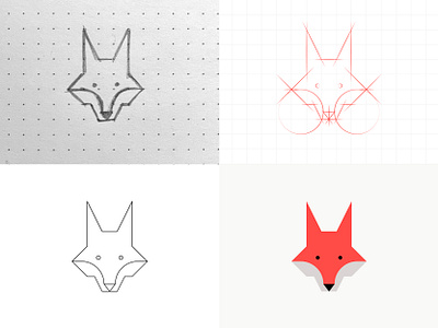 Foxy animal animal symbol construction design fox graphic icon illustration logo logo grid pictogram symbol vector