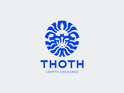 Thoth character crypto god it logo logotype man minimalism sea technology water wisdom