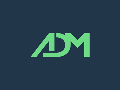 ADM adm lettering lettermark logo text logo typo typogaphy typography wordmark