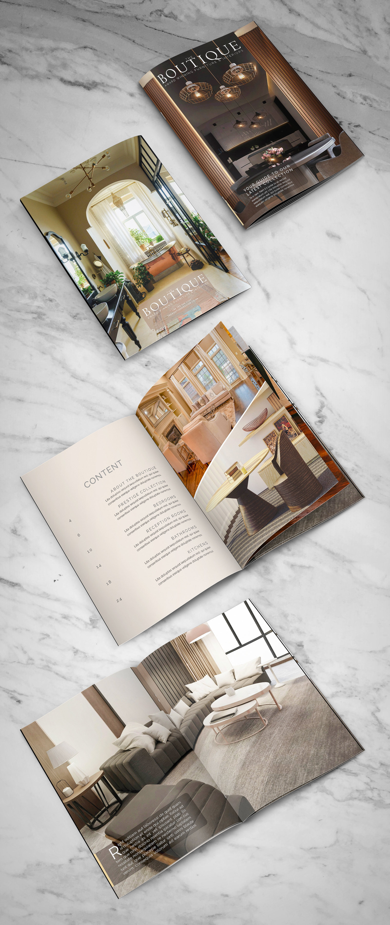 The Boutique Magazine adobe indesign brand identity branding brochure design gigh end magazine graphic design magazine magazine design
