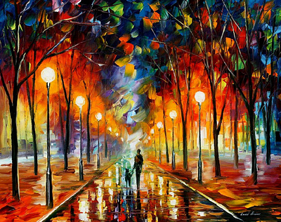 FRIENDSHIP — oil painting on canvas leonidafremov