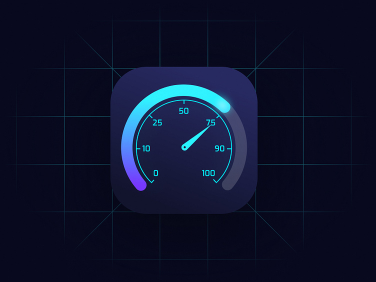 Speedtest iOS app icon by Igor Bychkov on Dribbble